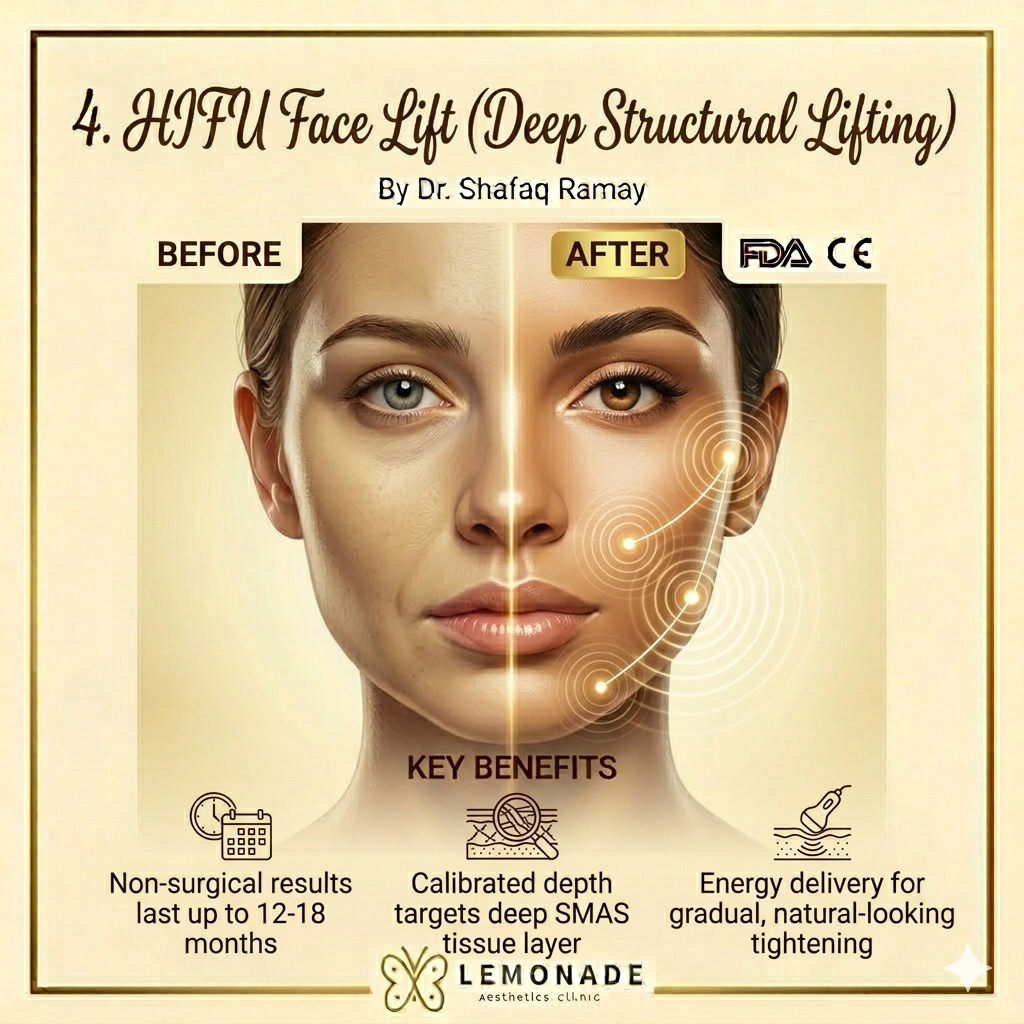 HIFU face lift vs surgery