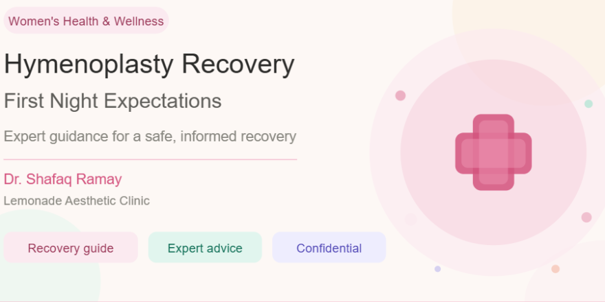 Hymenoplasty Recovery | First Night Expectations